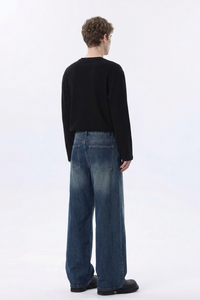 Men's Soft Drape Relaxed Wide Leg Jeans