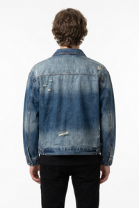 Men's 100% Cotton Vintage Wash Denim Jacket