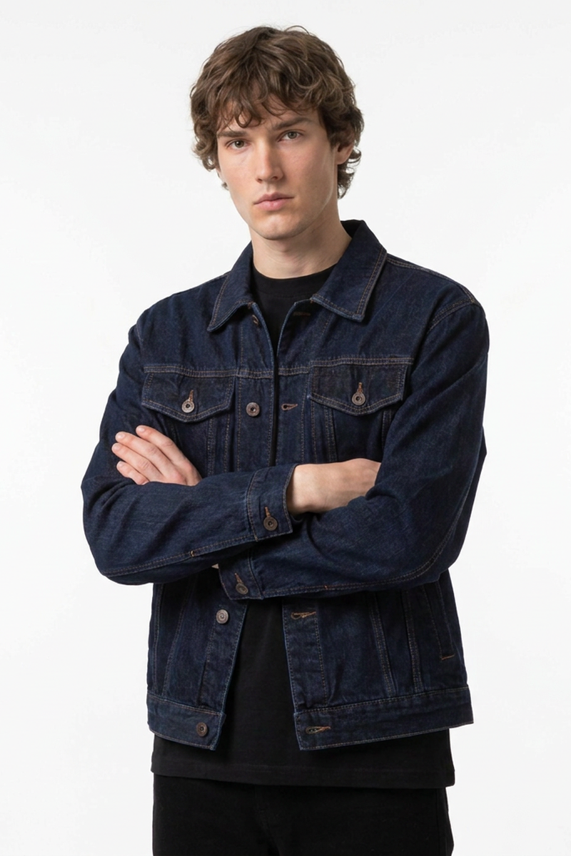 Men's Classic Wash Denim Trucker Jacket