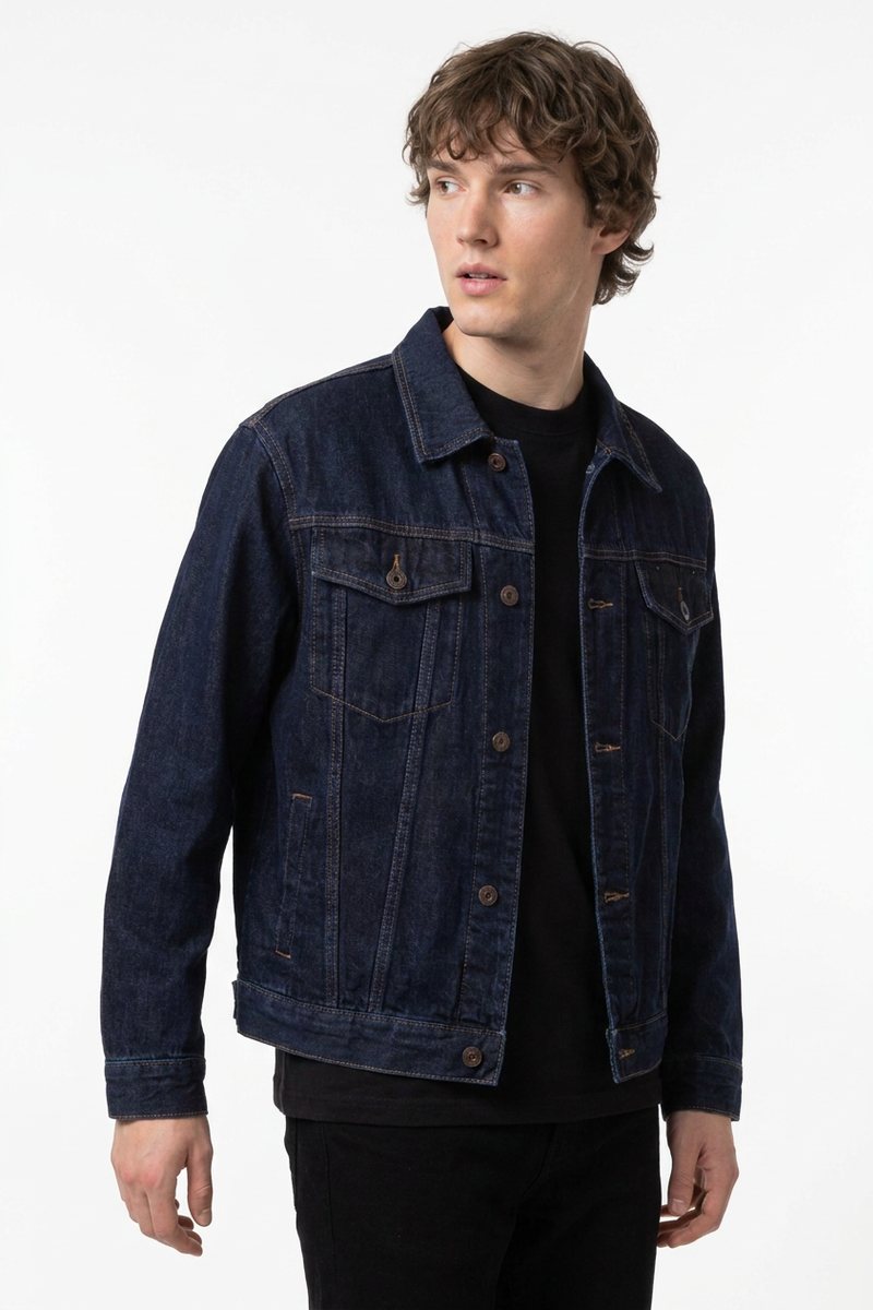 Men's Classic Wash Denim Trucker Jacket