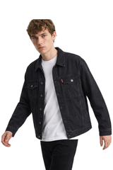 Men's Classic Black Denim Jacket
