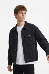Men's Classic Black Denim Jacket