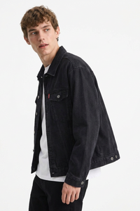 Men's Classic Black Denim Jacket