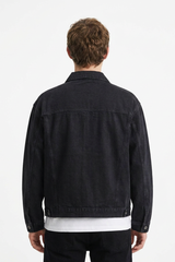 Men's Classic Black Denim Jacket
