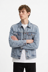 Men’s Vintage Bleach Wash Denim Jacket