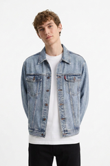 Men’s Vintage Bleach Wash Denim Jacket