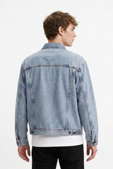 Men’s Vintage Bleach Wash Denim Jacket