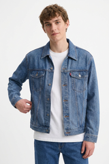 Men's Classic Washed Blue Denim Jacket