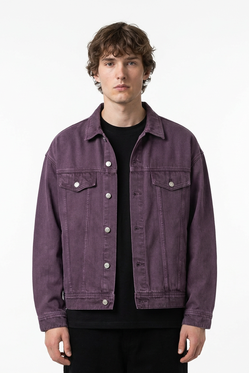 Men's 100% Cotton Vintage Wash Heavyweight  Denim Jacket