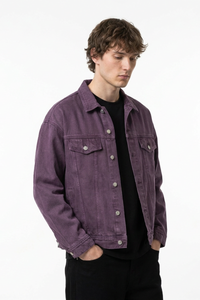 Men's 100% Cotton Vintage Wash Heavyweight  Denim Jacket