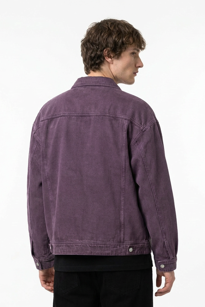 Men's 100% Cotton Vintage Wash Heavyweight  Denim Jacket