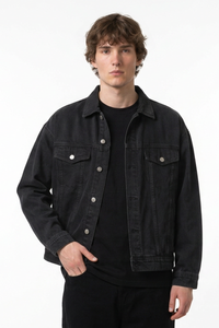 Men's 100% Cotton Vintage Wash Heavyweight  Denim Jacket