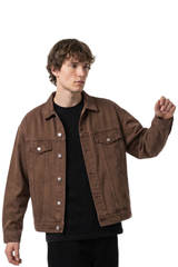 Men's 100% Cotton Vintage Wash Heavyweight  Denim Jacket