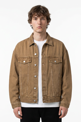 Men's 100% Cotton Vintage Wash Heavyweight  Denim Jacket