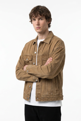 Men's 100% Cotton Vintage Wash Heavyweight  Denim Jacket