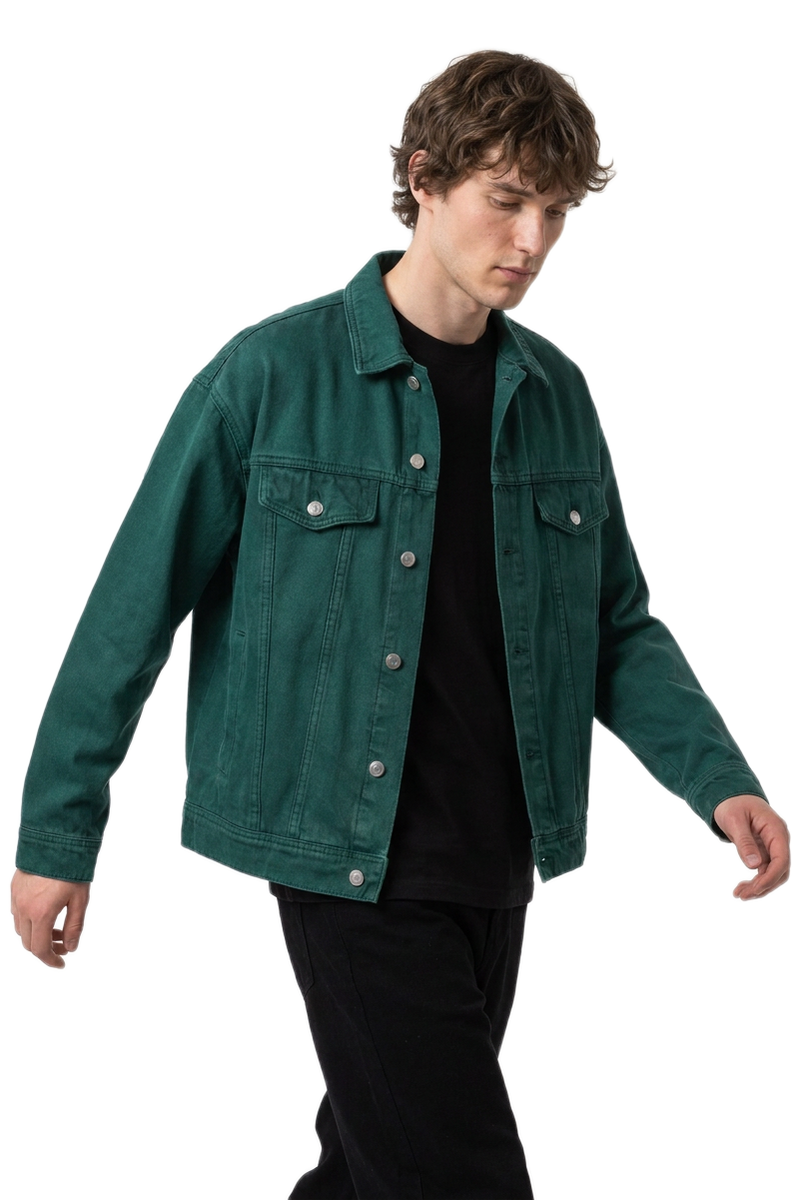Men's 100% Cotton Vintage Wash Heavyweight  Denim Jacket