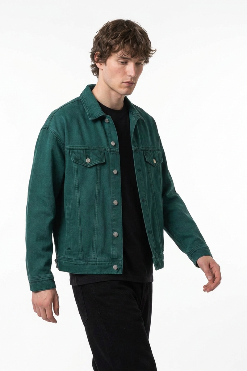 Men's 100% Cotton Vintage Wash Heavyweight  Denim Jacket