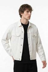 Men's 100% Cotton Vintage Wash Heavyweight  Denim Jacket