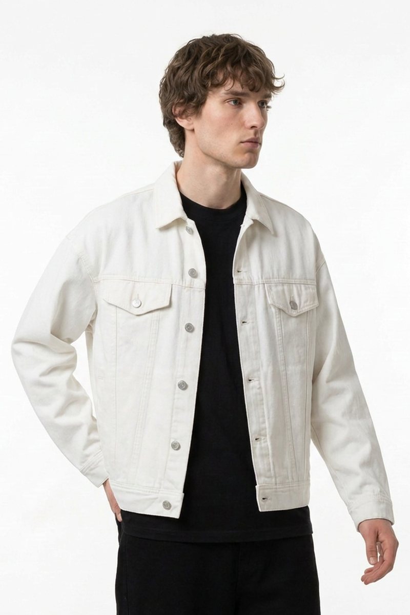 Men's 100% Cotton Vintage Wash Heavyweight  Denim Jacket