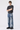Men's Vintage Wash Straight-Leg Multi-Pocket Cargo Jeans
