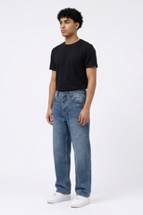 Men's Loose Straight-Leg Denim Jeans