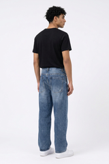 Men's Loose Straight-Leg Denim Jeans