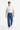 Men's Classic Mid Blue Solid Straight-Leg Jeans
