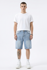 Men's Vintage Washed Casual Denim Shorts