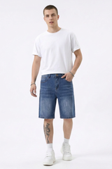 Men's Vintage Washed Casual Denim Shorts