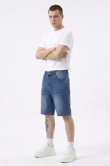 Men's Vintage Washed Casual Denim Shorts