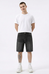 Men's Vintage Washed Casual Denim Shorts