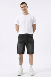 Men's Vintage Washed Casual Denim Shorts