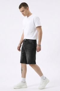 Men's Vintage Washed Casual Denim Shorts