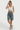 Women's Distressed High-Waisted Knee-Length Denim Shorts