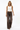 Women's Vintage Brown Washed Patch Pocket Wide Leg Jeans