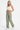 Women's Grey-Green High-Waisted Straight-Leg Jeans