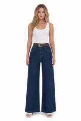 Women's High-Waisted Wide-Leg Jeans