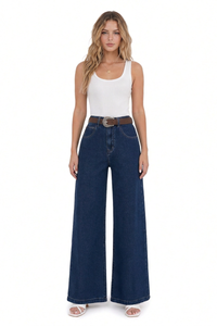 Women's High-Waisted Wide-Leg Jeans