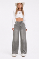Women's Classic High-Waisted Relaxed Fit Wide-Leg Jeans