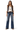 Women's High-Waisted Vintage Wash Bootcut Jeans