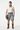 Men's Western Vintage Stretch Solid Denim Shorts