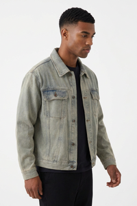 Men's Classic Vintage Blue Casual Denim Jacket
