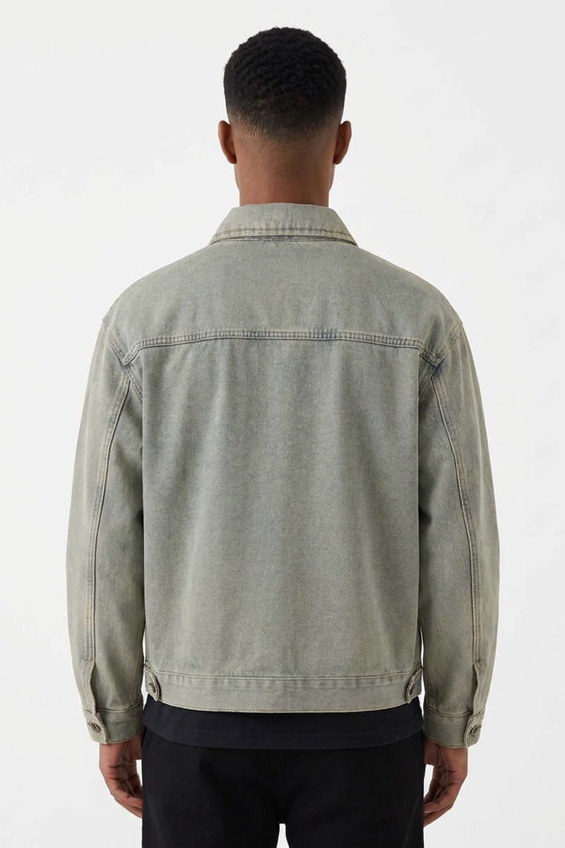 Men's Classic Vintage Blue Casual Denim Jacket