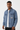 Men's Washed Denim Shirt with Dual Flap Pockets