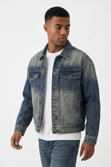 Men's Classic Vintage Blue Relaxed Fit Denim Jacket