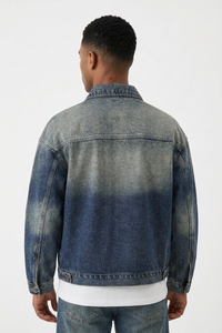 Men's Classic Vintage Blue Relaxed Fit Denim Jacket