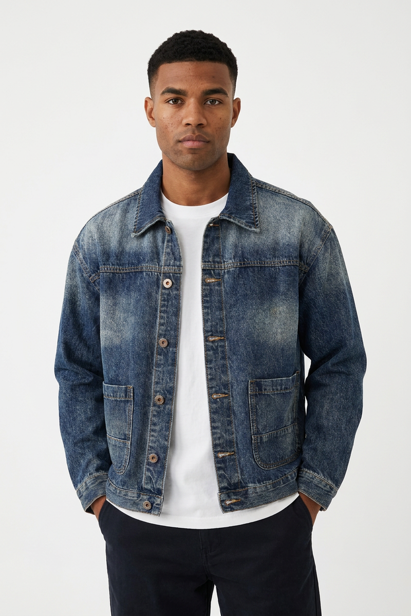 Men's Classic Fit 13 oz Loungewear Denim Jacket