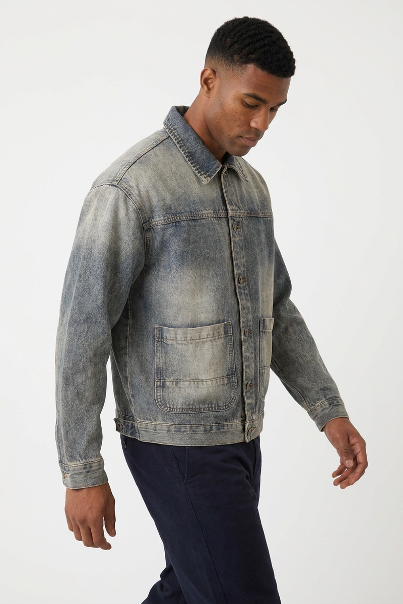 Men's Classic Fit 13 oz Loungewear Denim Jacket