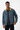 Men's Retro Contrast Collar Asymmetric Pocket Denim Jacket