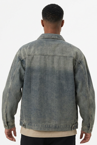 Men's Fall Western Retro Vibe Trucker Denim Jacket
